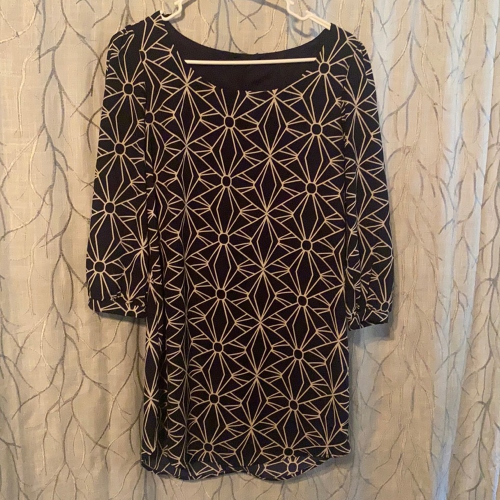 Long sleeve mini dress